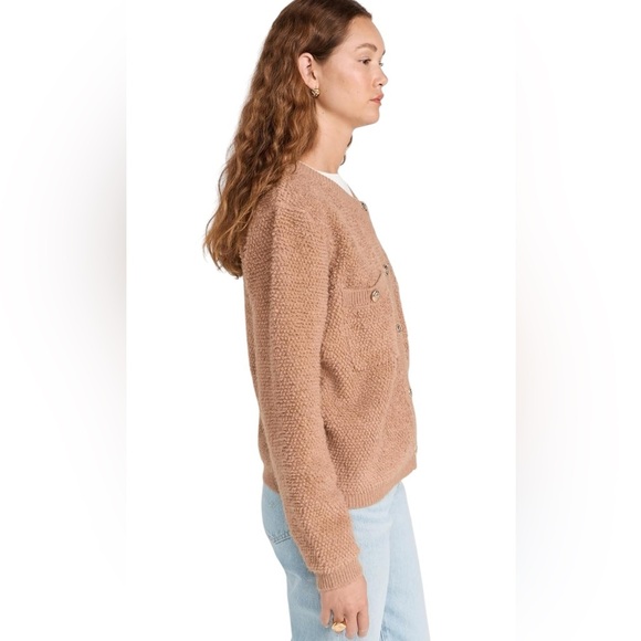 Line & Dot Women's Khloe Tan Cardigan Round neck Long sleeves button closures S - Picture 8 of 13